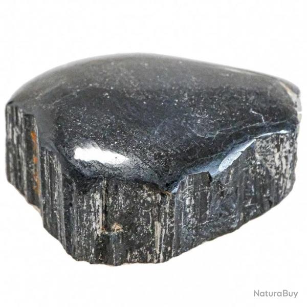 Bloc de tourmaline noire brute polie - 353 grammes