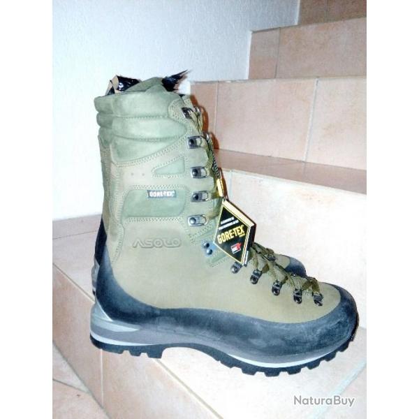 Chaussures ASOLO MONTAGNE trek TIGE HAUTE / montagne randonne / chasse / goretex / arme