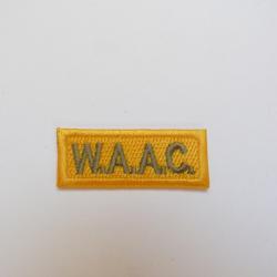 INSIGNE EN TISSU "W.A.A.C."