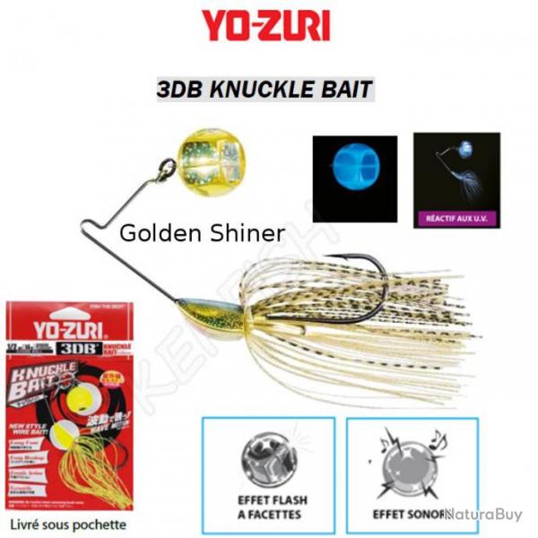 3DB KNUCKLE BAIT YO-ZURI Golden Shiner 18 g - 3/4 oz