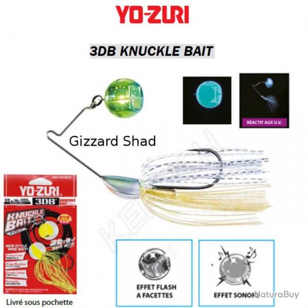 3DB KNUCKLE BAIT YO-ZURI Gizzard Shad 18 g - 3/4 oz