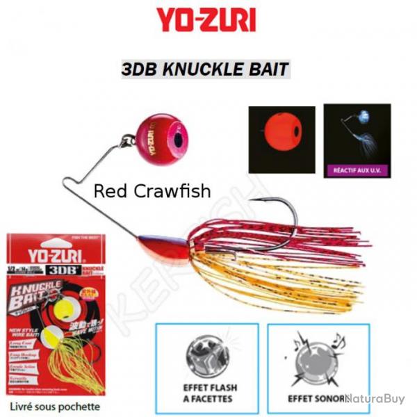 3DB KNUCKLE BAIT YO-ZURI Red Crawfish 18 g - 3/4 oz