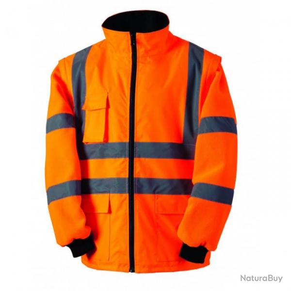 Blouson Jaune ou Orange Fluo 2 en 1 Singer Safety VEROME/VEROMO Orange XL