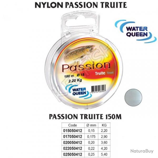 NYLON PASSION TRUITE WATER QUEEN 0.22 mm