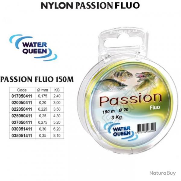 NYLON PASSION FLUO WATER QUEEN 0.20 mm