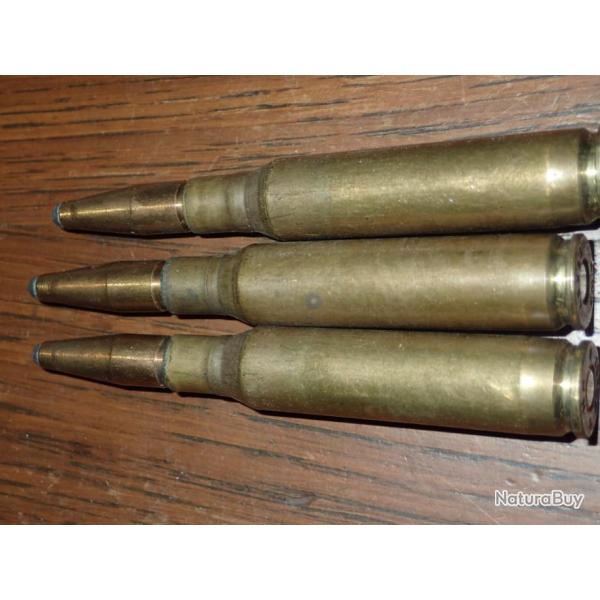 Lot de 3 balles en 6,5x57 - Ogive ABC - 2 HP 1 RWS