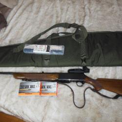 Carabine semi-auto Browning Bar 300 Win Mag+ lunette bushnell point rouge + munitions + fourreau etc