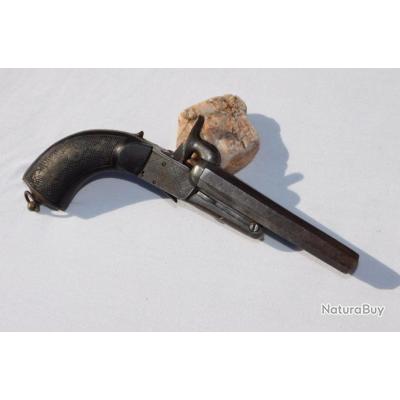 Winchester 1873 de 135 ans trouvée dans un bois __00013_TRES-JOLI-PISTOLET-A-BROCHE-DOUBLE-CANON