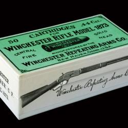 BOÎTE VIDE POUR 50 CARTRIDGES .44 CAL. FOR WINCHESTER RIFLE MODEL 1873 (REPRODUCTION)