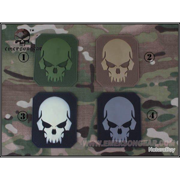 Patch 3D PVC Skull Coyote (Emerson)