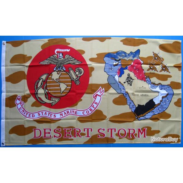 DRAPEAU USA / USMC - DESERT STORM - Ref.57