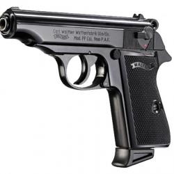 ( Pistolet à blanc Walther PP noir)Pistolet 9 mm à blanc Walther PP noir