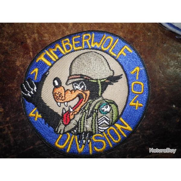 ecusson militaria timberwolf 104 eme division