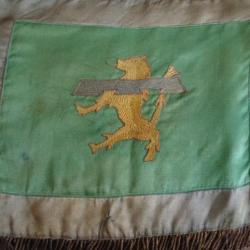 Fanion 99° bataillon infanterie montagne alpine alpin  1940 1950 drapeau étendard flamme chasseur