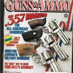 3 revues américaine en anglais guns & ammo  357 magnum, monster sixguns, america's military handguns