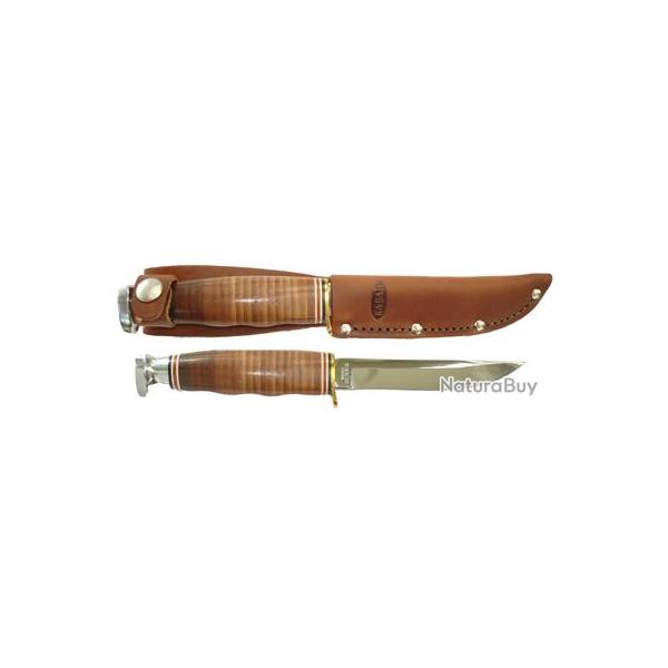 Couteau de Chasse Ka-bar Hunter Manche Cuir Couteau KABAR KA1232