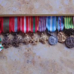 ordre médaille mini portée  barrette décoration officier légion d'honneur croix commémorative guerre