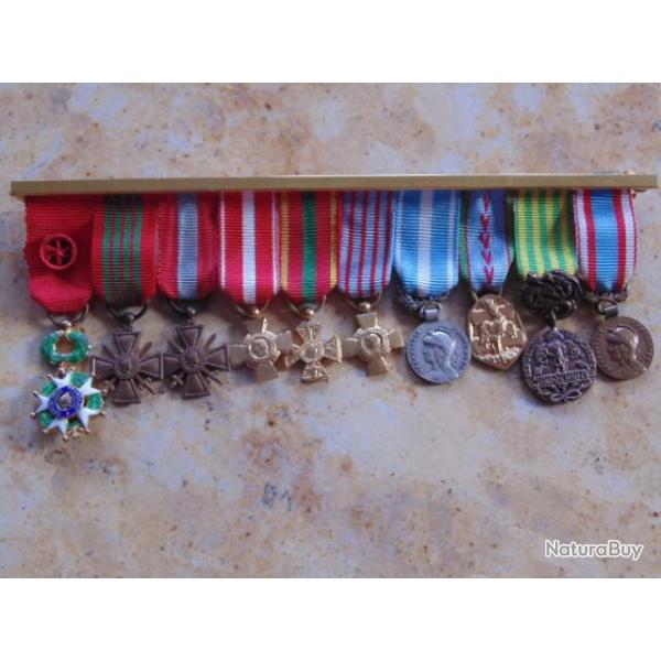 ordre mdaille mini porte  barrette dcoration officier lgion d'honneur croix commmorative guerre