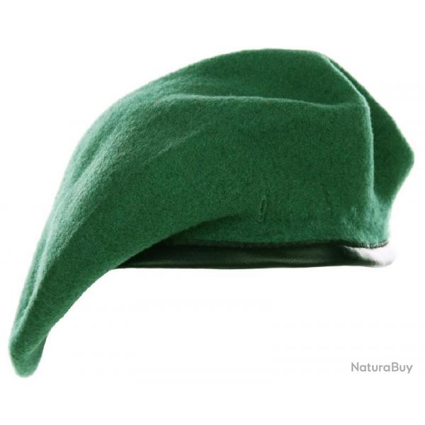 BERET 100% PURE LAINE VERT COMMANDO