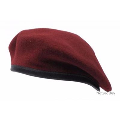 BERET ROUGE 100 % PURE LAINE TAILLE 56 