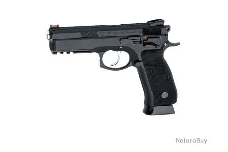 CZ 75 SP-01 SHADOW METAL NOIR CO2 BLOWBACK 1.6 JOULE SEMI AUTO 4.5MM AIRGUN  - Pistolets (5441659)