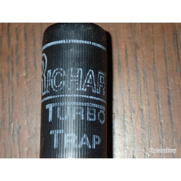 Cartouche pour collection en plastique noir - calibre 12 - Cheddite Richard