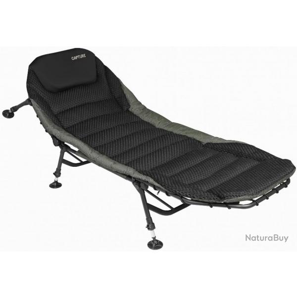 Capture Outdoor, Carp Bedchair "AirFlow Black Chair", lit Carpiste, grand luxe, ergonomique, ...