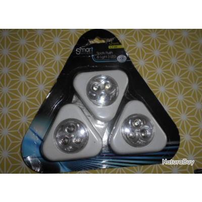 BATEAU  Lot de 3 plafonniers a 3 led