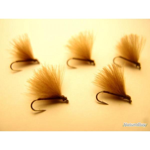 Lot de 5 CDC brun - mouches sches