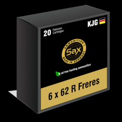Munitions SAX calibre 6x62 R Freres KJG-HSR 5,0g boite de 20 munitions