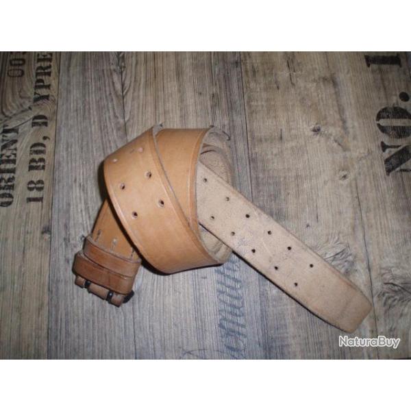 CEINTURON CUIR ARMEE FRANCAISE 115cm