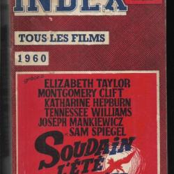 index de la cinématographie française 1960 analyse critique complète de tous les films , cinéma ,