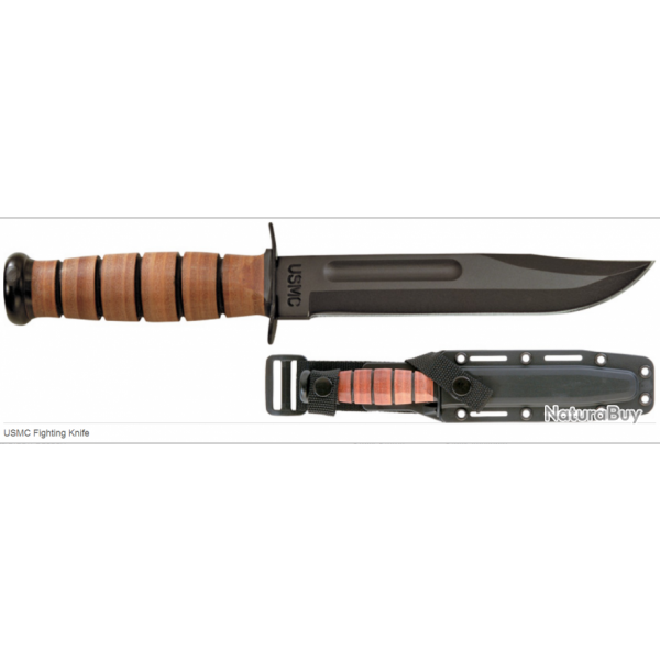 Couteau Tactical KABAR Ka-Bar U.S. Army Fighting Carbone 1095 Etui Kydex Made In USA KA5017