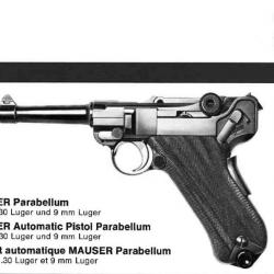 Notice pour le pistolet MAUSER PARABELLUM