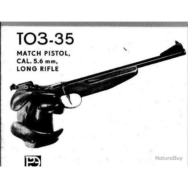 Notice pour le pistolet TOZ35 en 22lr