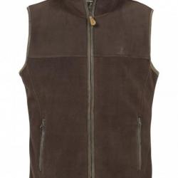 Gilet Percussion Polaires Scotland Marron 4 Poches