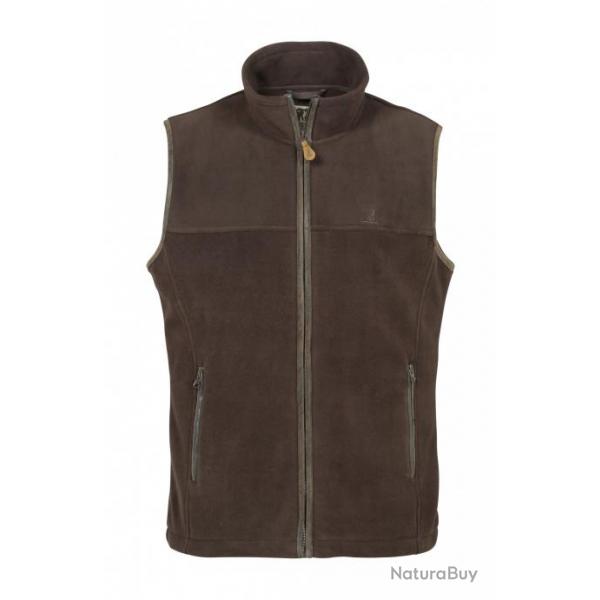 Gilet Percussion Polaires Scotland Marron 4 Poches