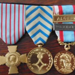 médaille commémo Algérie sahara combattant médailles chevalier officier croix témoignage satisfactio