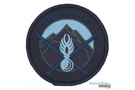 Ecusson Gendarmerie Nationale non agréé basse vis Bleu