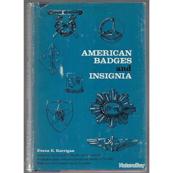 american badges and insigna , insignes tissus et mtal de l'arme amricaine de evans e.kerrigan