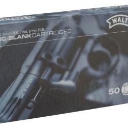 Boîte de 50 cartouches Walther 9mm RK à blanc