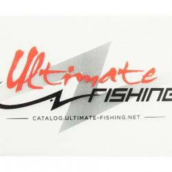 AUTOCOLLANT ULTIMATE FISHING FOND BLANC 15cm*9cm