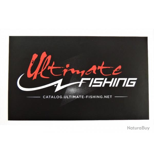 AUTOCOLLANT ULTIMATE FISHING FOND NOIR 15cm*9cm
