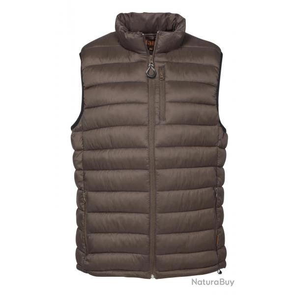 Gilet Percussion Matelass Trekking Gris Marron-XL
