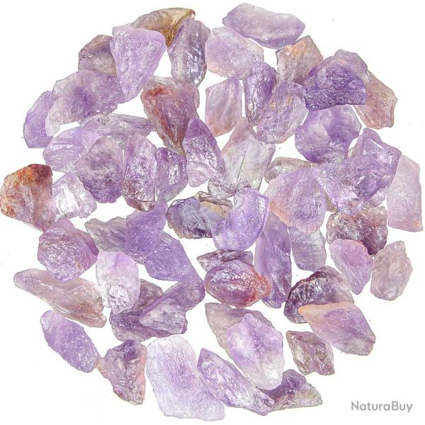 Pierres brutes améthyste de Bolivie - 3 à 4 cm - 100 grammes