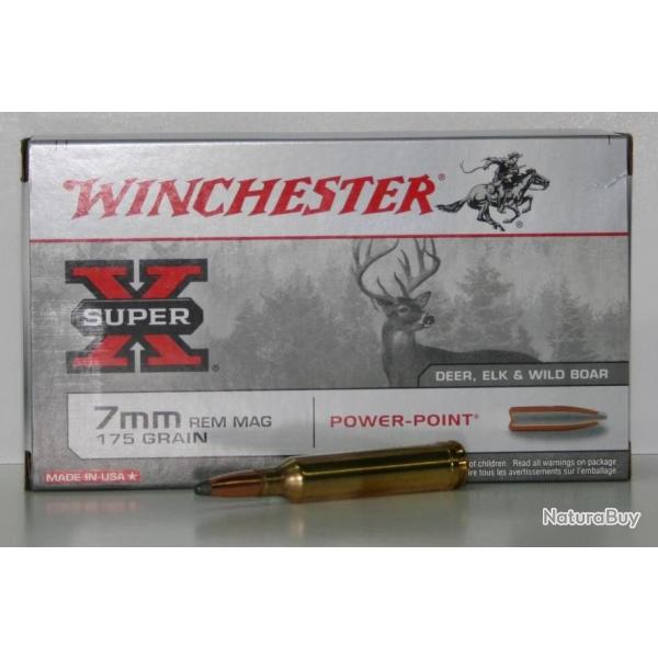 MUNITIONS WINCHESTER POWER POINT 175GR CAL. 7RM X20