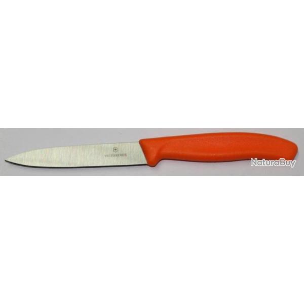 COUTEAU OFFICE VICTORINOX LISSE ORANGE 6.7706.L119 10CM