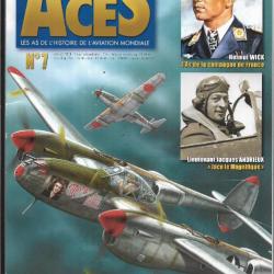 les as de l'aviation revue aces n 7, helmuth wick, jacques andrieux, richard bing bong, p 38 lightni
