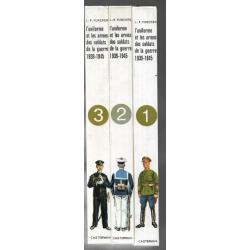 3 volumes funcken l'uniforme et les armes des soldats de la guerre  1939-1945 proche du neuf