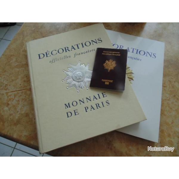 TBE DCORATIONS OFFICIELLES FRANAISES par MONNAIES  MDAILLES de PARIS mdaille dcoration 318pages